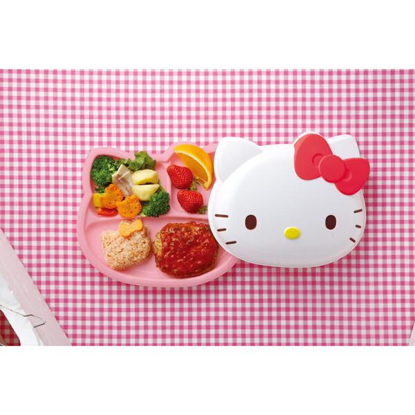 スケーター LUPD2 キティ おやつタイム 立体 ランチプレート 蓋つき