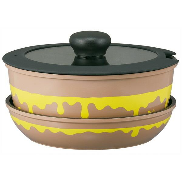 スケーター 取っ手が取れる 鍋 & フライパンセット ディズニー くまの