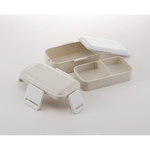スケーター くすみグレー PFLW4AG 弁当箱 2段 600ml ふわっと盛れる