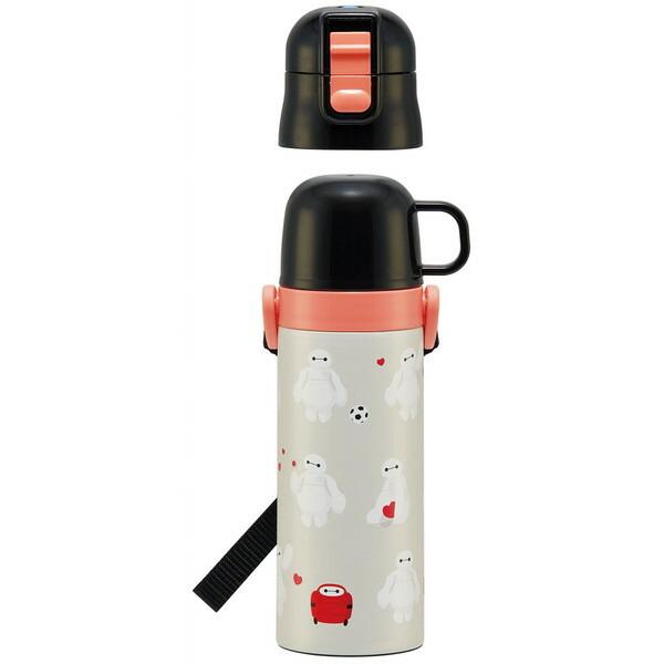 スケーター SKDC4 ベイマックス 2WAY ステンレス水筒 直飲み(470ml