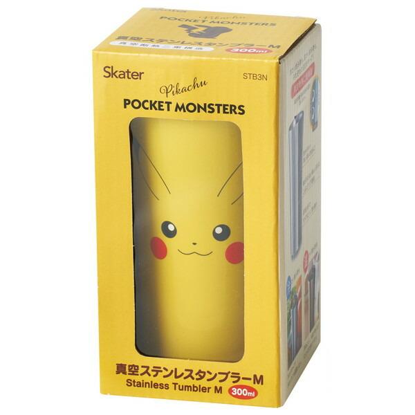 スケーター ピカチュウフェイス STB3N 保温保冷 ステンレスタンブラー
