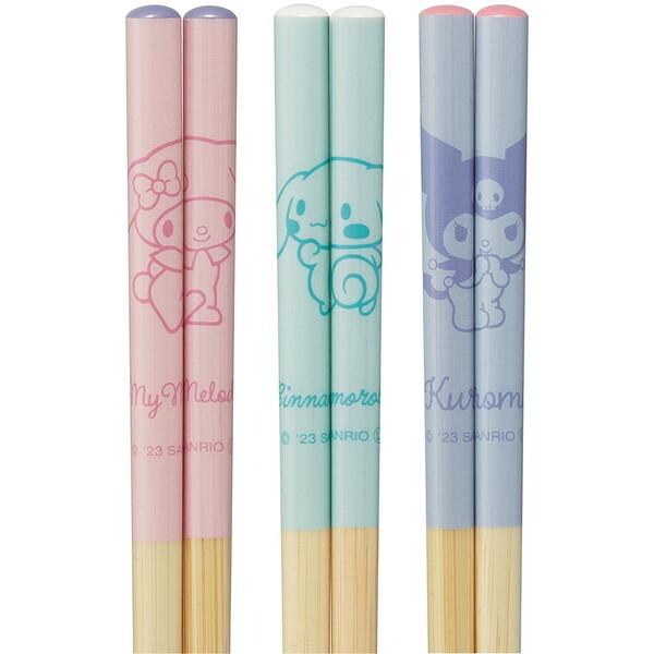 スケーター ANT4T サンリオキャラクターズ 竹箸 21cm 3本セット