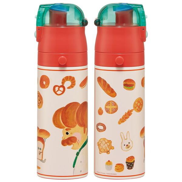 スケーター SKDC4 パンどろぼう 水筒 コップ飲み430ml / 直飲み470ml