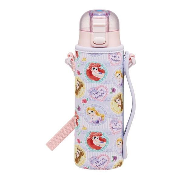 スケーター KSDC4 プリンセス 26 水筒 子供用 直飲み 470ml カバー付き