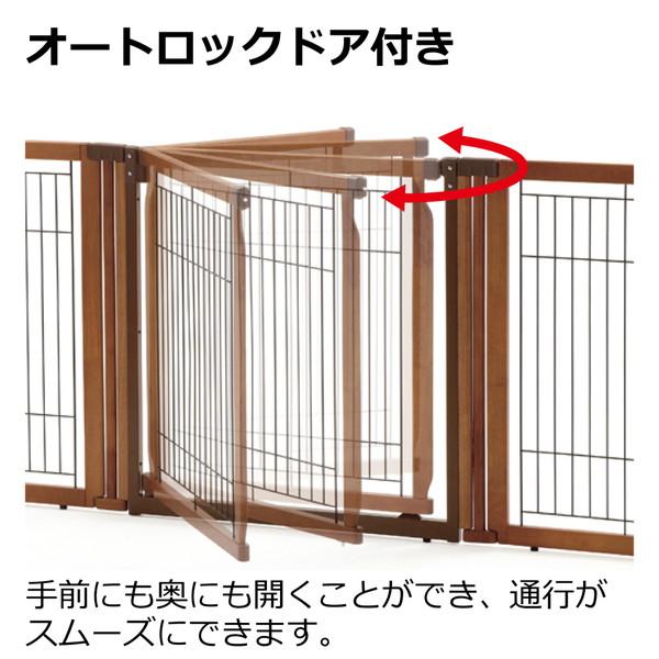リッチェル（Richell） ペット用木製3WAYサークル 6面70H ブラウン