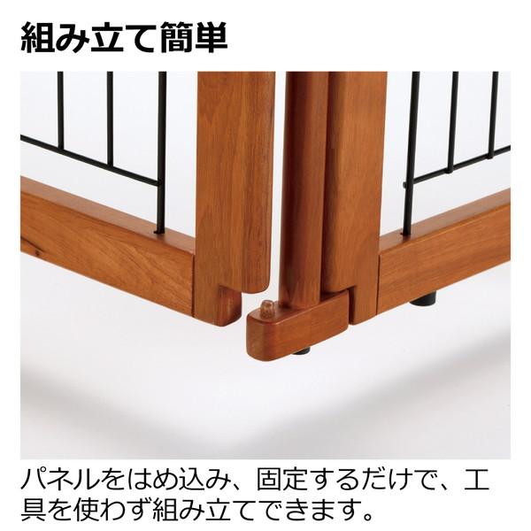 リッチェル（Richell） ペット用木製3WAYサークル 6面70H ブラウン