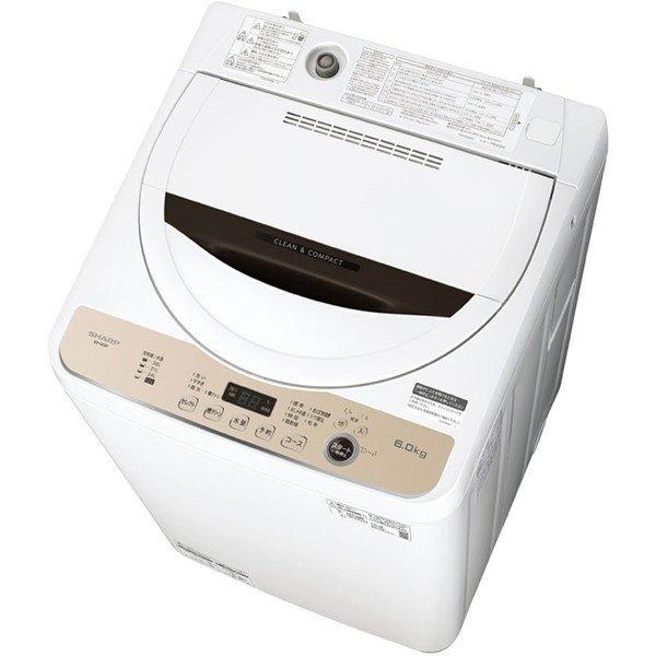 SHARP ES-GE6F ブラウン系 全自動洗濯機 (6.0kg) 縦型 一人暮らし 新品 シャープ|aprice|02