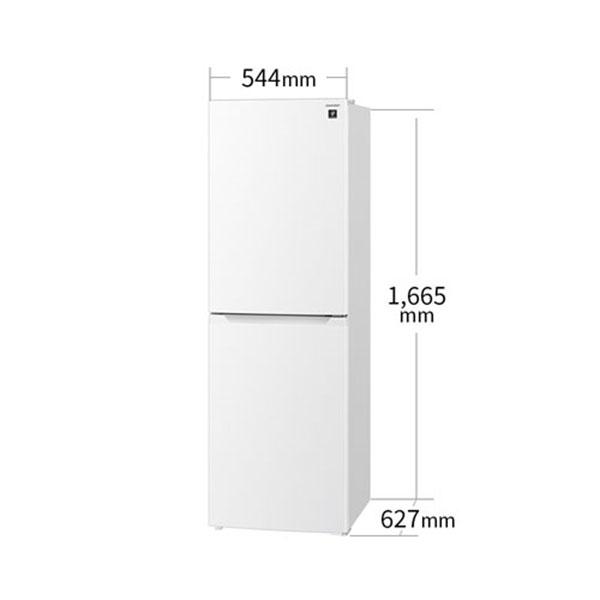 冷蔵庫 230L 一人暮らし 二人暮らし プラズマクラスター冷蔵庫 収納 シャープ SHARP SJ-BD23K-W ホワイト 2ドア 右開きタイプ