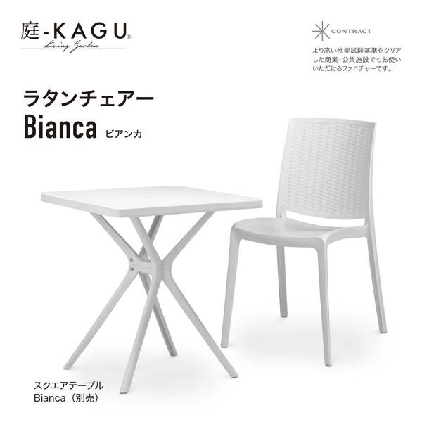 タカショー MPF-01CW/2S ラタンチェアー Bianca 2脚組 メーカー直送