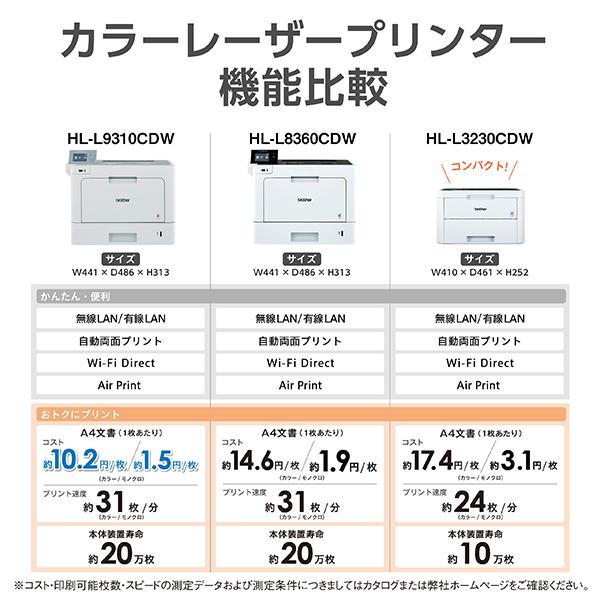 ブラザー工業 Brother HL-L9310CDW ジャスティオ A4カラーレーザー