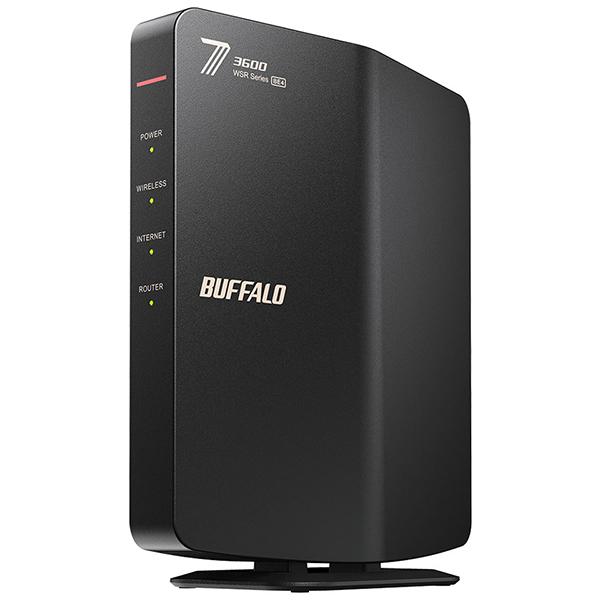 BUFFALO バッファロー Wi-Fiルーター AirStation WSR3600BE4P-BK ブラック デュアルバンドWi-Fiルーターの商品画像（Yahoo!ショッピング）