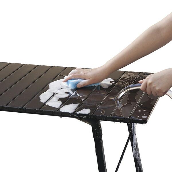 LOGOS（ロゴス） テーブル 丸洗いアジャスタキッチンテーブル No