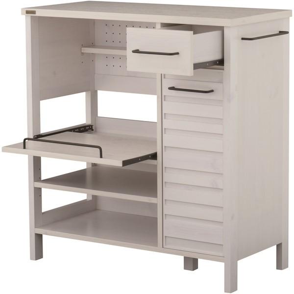 7/15佐藤産業 キッチンカウンター レンジボード 食器棚 キッチンボード