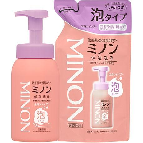 第一三共ヘルスケア ミノン 全身シャンプー 泡タイプ 500ml : XPRICE