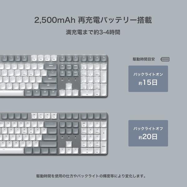 SATECHI Satechi PST-KSM3LT-EN ワイヤレスキーボード (英語配列 108
