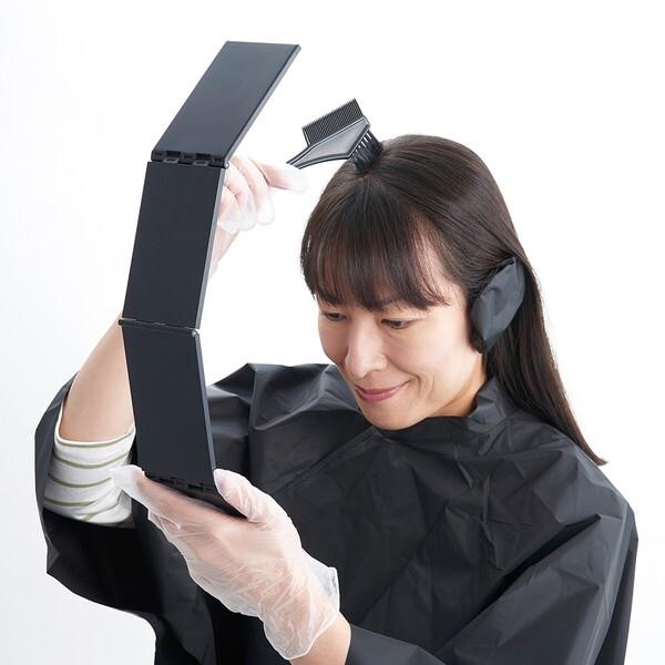 アイメディア 1009718 4面どこでもミラー ブラック 手鏡 ハンドミラー