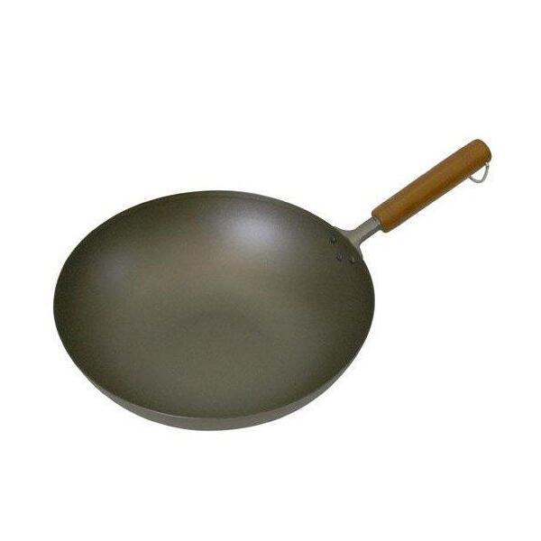 長谷元 純チタン製 木柄炒め鍋33cm : XPRICE Yahoo!店 - 通販 - Yahoo