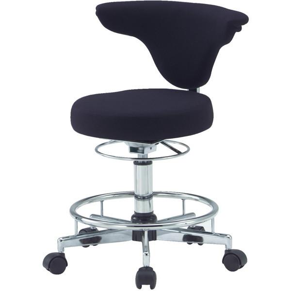 正規代理店 TRUSCO TFDC-500 BK(レザーブラック) (P) ワーキングチェア その他椅子、スツール、座椅子
