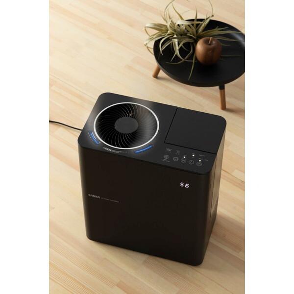 SANKA SSH-8100UVBK UV加湿器 SANKA 加湿器 スチーム式 大容量 4L パーソナルUV 木造和室13.5畳