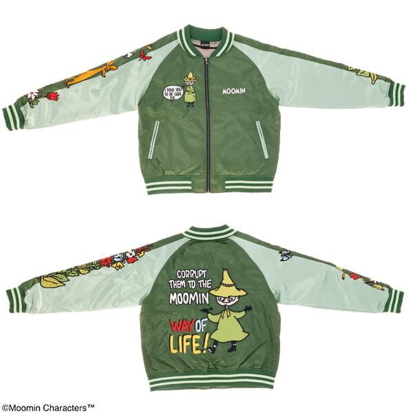 丸眞 1425029000 MOOMIN ムーミン スカジャン/スナフキン スカジャン(L