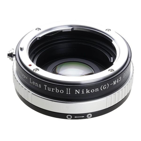 タイムセール中一光学 Lens Turbo II N G-m43 フォーカルレデューサー マウントアダプター(ニコンFマウント(Gシリーズ対応)レンズ → マイクロフォーサーズマウント)