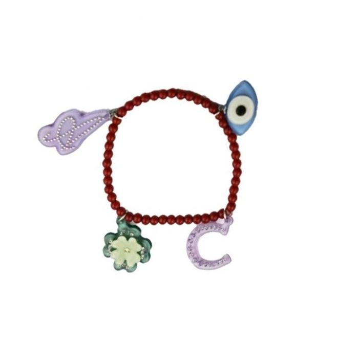 キッズ インポート ブレスレット 女の子 Adelaide New York ラッキーチャームブレスレット レッド ラベンダー スワロフスキー アデレイドニューヨーク Adelaide 285 アプリコスyahoo 店 通販 Yahoo ショッピング