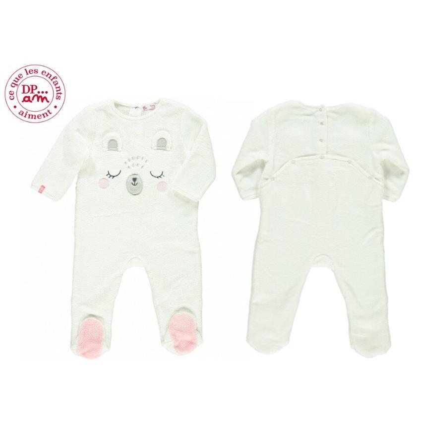 ベビー キッズ Dpam 足付き もこもこクマさんカバーオール 女の子 ロンパース 60 70 長袖 あったかい ふわふわ 出産祝い ギフト プレゼント Xmasfidor アプリコスyahoo 店 通販 Yahoo ショッピング