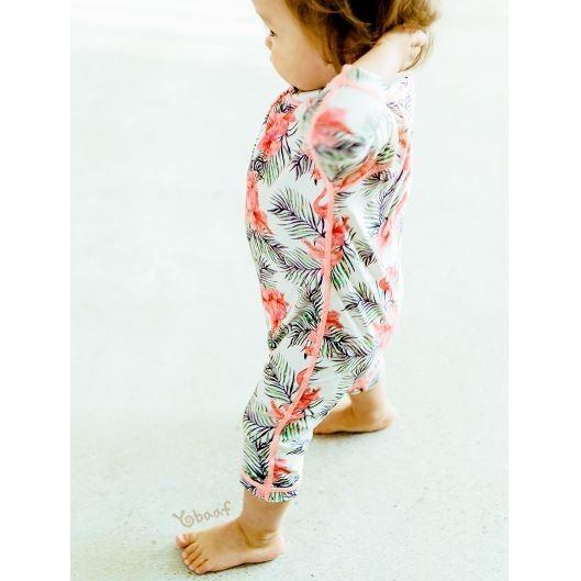 ベビー 水着 Yobaaf ロンパース水着 フラミンゴ 長袖ラッシュガード 60 70 80 90 100 Uvカット ジップアップ 長袖長ズボン 女の子 ベビースイミング 姉妹リンク Yb アプリコスyahoo 店 通販 Yahoo ショッピング