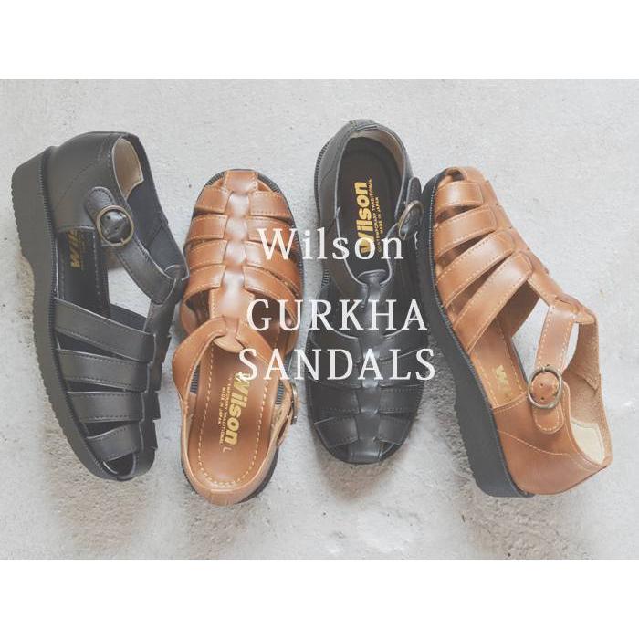 Wilson サボサンダル メンズ 牛革 日本製 サンダル レザー 天然皮革