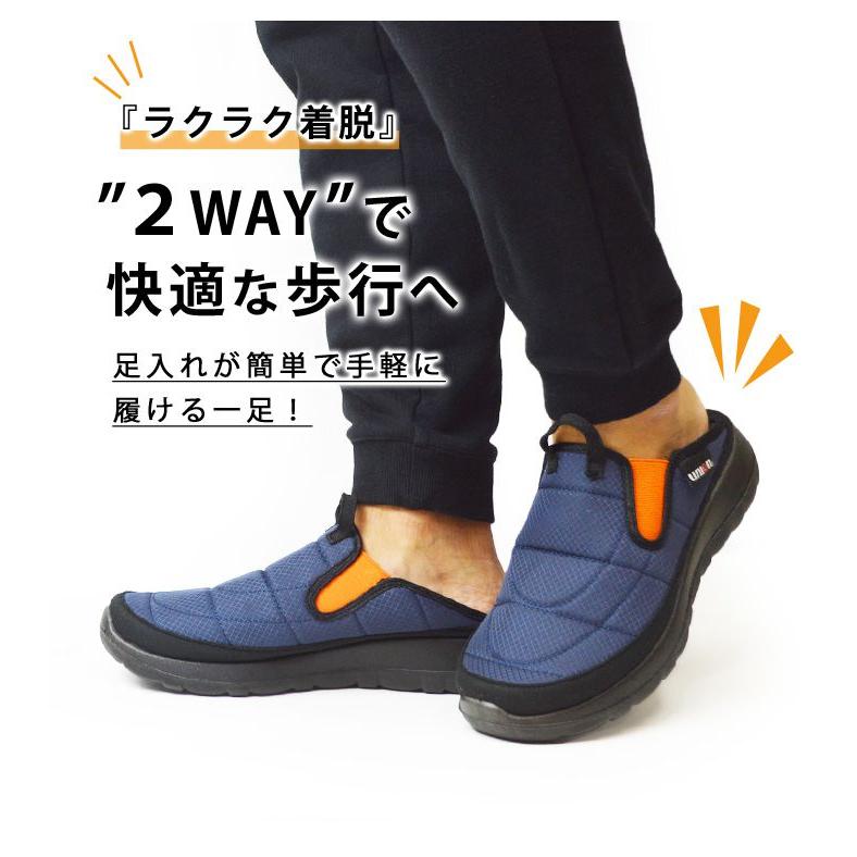 76 Lubricants スニーカー メンズ スリッポン メンズ 2way モック