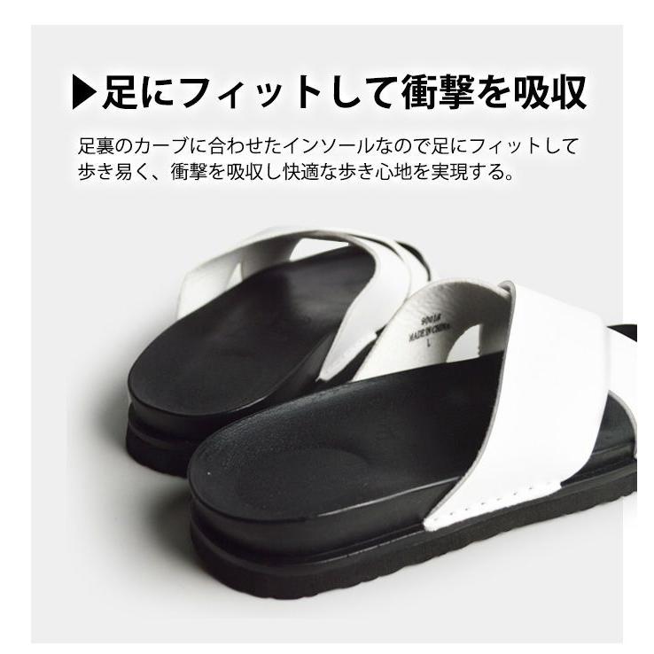 サンダル メンズ クロスサンダル コンフォートサンダル クロスベルト