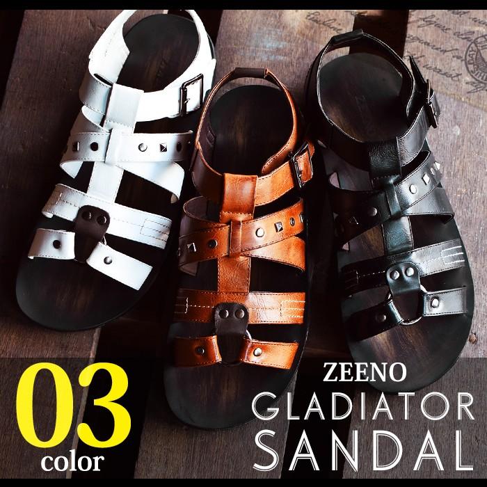 Zeeno（ジーノ） サンダル メンズ グラディエーター アウトドア