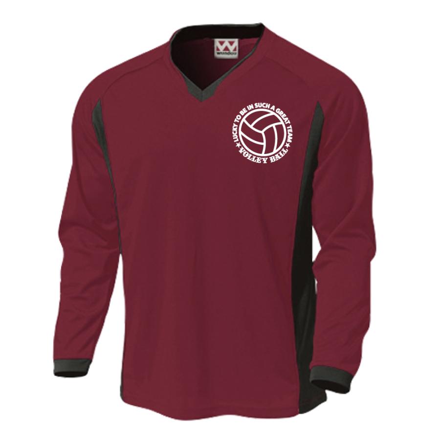 バレーボール 長袖 ロングスリーブ ドライ 練習着 チーム クラブ