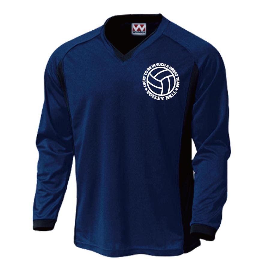 バレーボール 長袖 ロングスリーブ ドライ 練習着 チーム クラブ