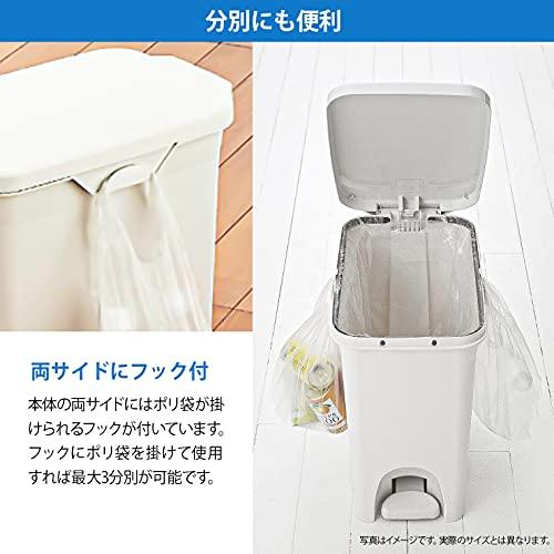 リス ゴミ箱 H&H 30PS ペダルペール ポリ袋フック付 グレー 30L 日本製｜apricotgood｜05