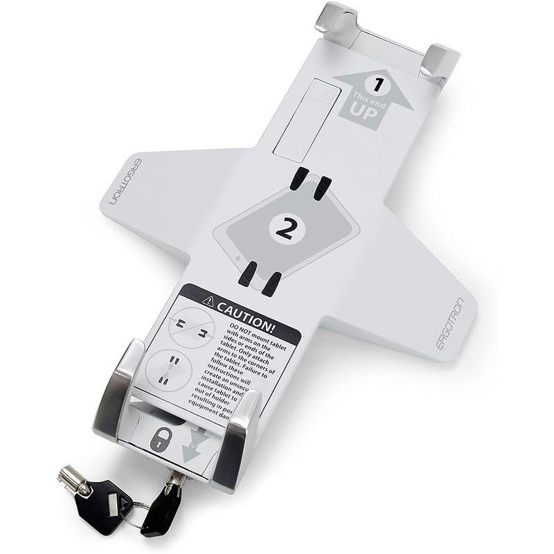 エルゴトロン タブレット用クレードル 施錠付き 7.9~13インチ(2.3kg)まで対応 45-460-026 3kg タブレット用クレードル 施錠付き 13インチ まで対応 サイズ