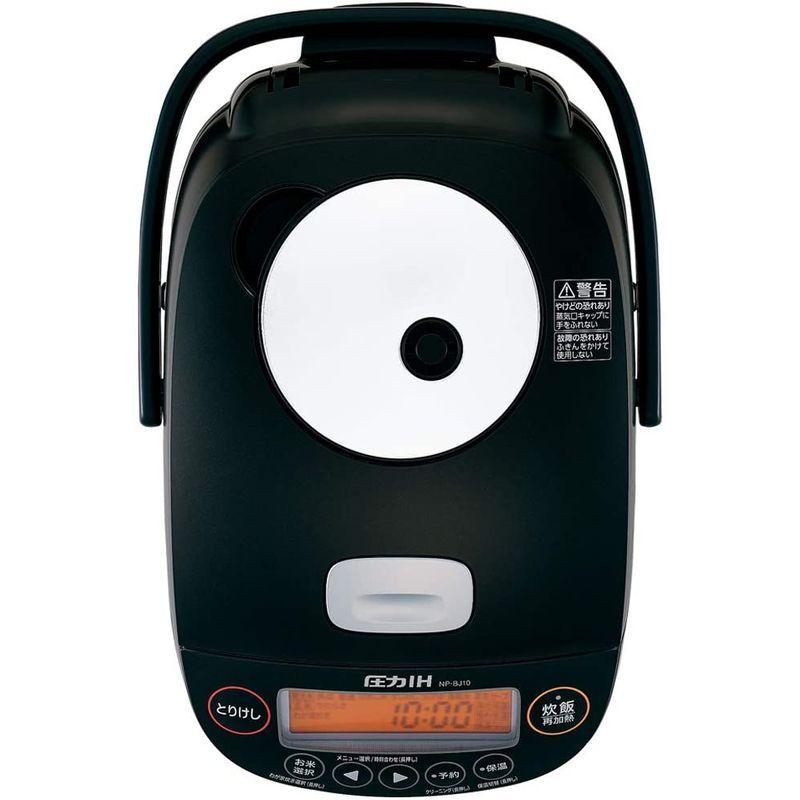 象印 炊飯器 5.5合 圧力IH式 極め炊き 鉄器コートプラチナ厚釜 保温40時間 ブラック NP-BJ10-BA 炊飯器 5合 圧力IH式 極め炊き 鉄器コートプラチナ厚釜 保温40時間 ブラック NP BJ10 BA