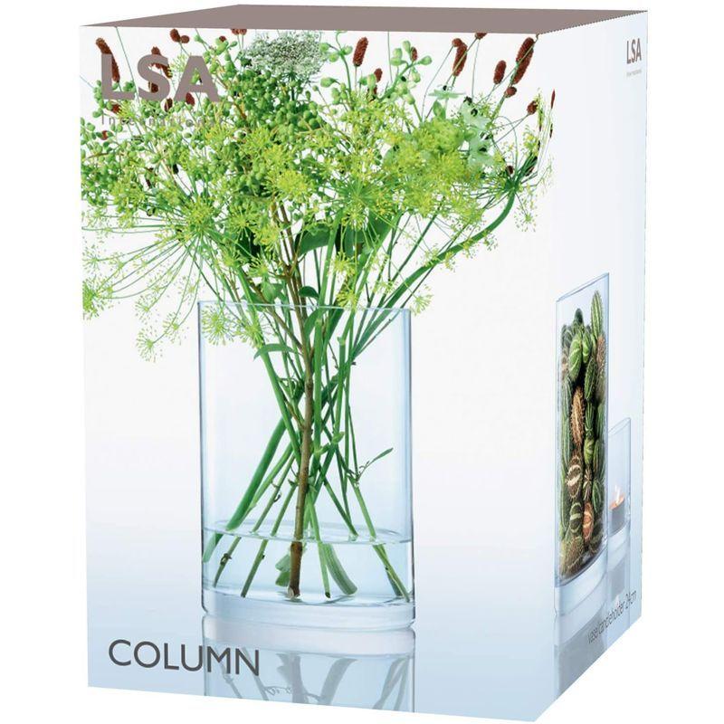 LSA(エルエスエー) フラワーベース(花器) クリア 高さ24cm COLUMN G330-24-992 エルエスエー フラワーベース 花器 クリア 高さ24cm COLUMN G330 サイズ
