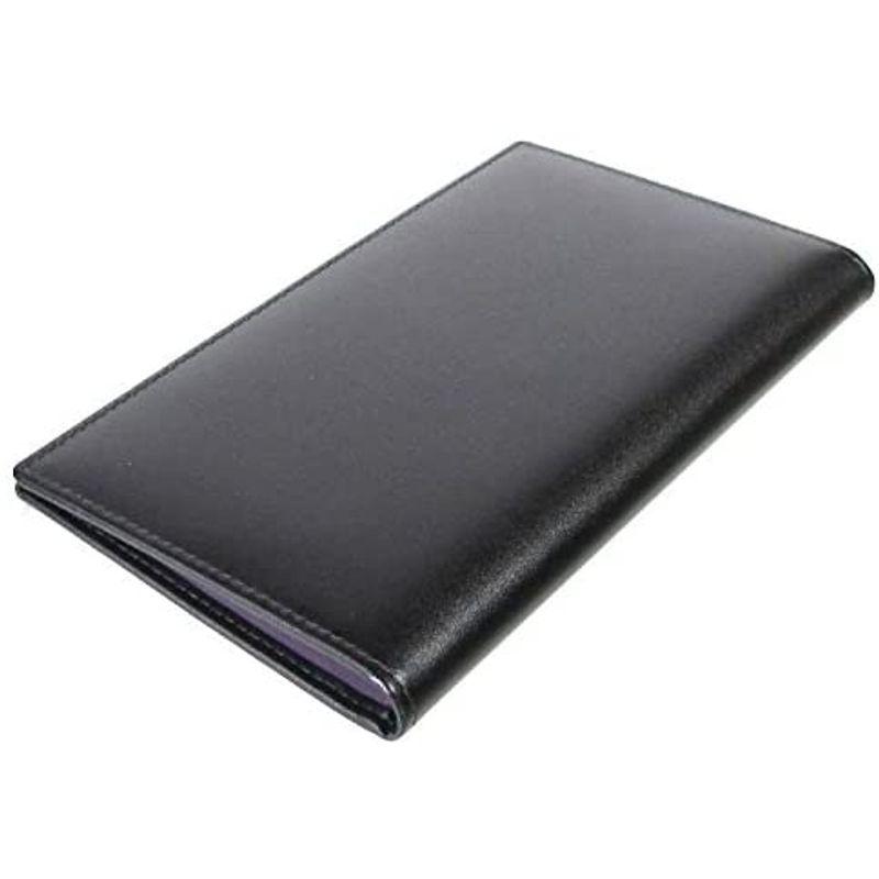 エッティンガー ETTINGER 長財布 ブラック/パープル COAT WALLET 8 C/C