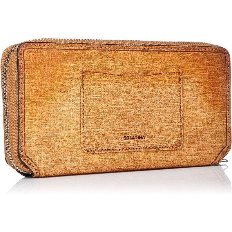 ソラチナ ラウンドファスナーロングウォレット バベル イタリアンレザー パスケース付 イエロー あり ラウンドファスナーロングウォレット バベル イタリアンレザー パスケース付 イエロー