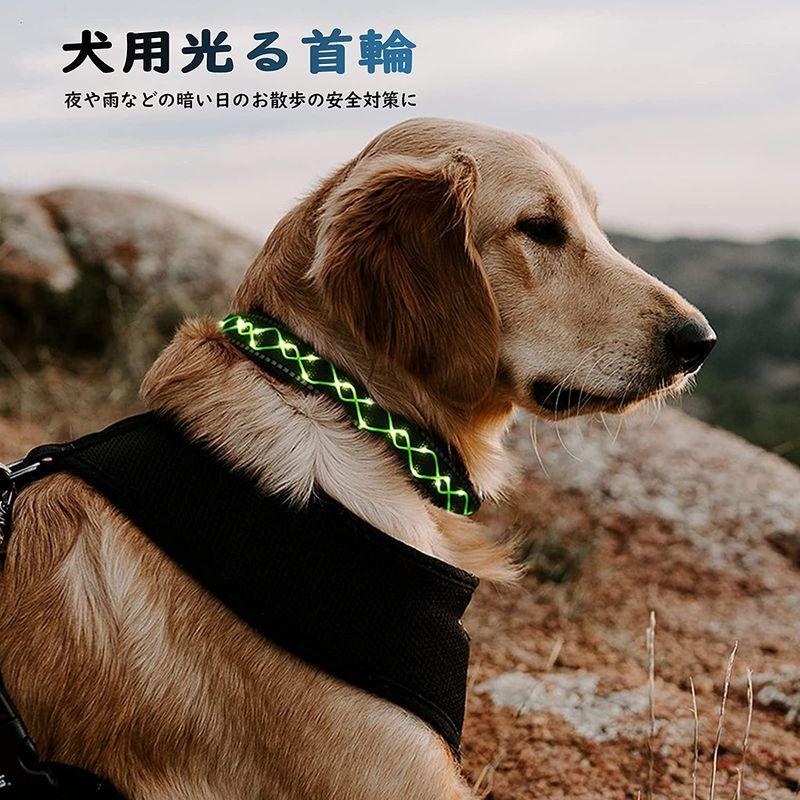 光る首輪 Ledライト 犬用首輪 Usb充電式 犬 首輪 防水 長さ調節可 夜 お散歩 小型犬 大型犬 3照明モード 安全対策 事故防止 April Store 通販 Yahoo ショッピング