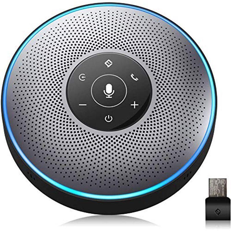 スピーカーフォン eMeet マイクスピーカー web会議用 最大8人まで対応 双方向会話 ワイヤレススピーカーフォン Bluetooth/