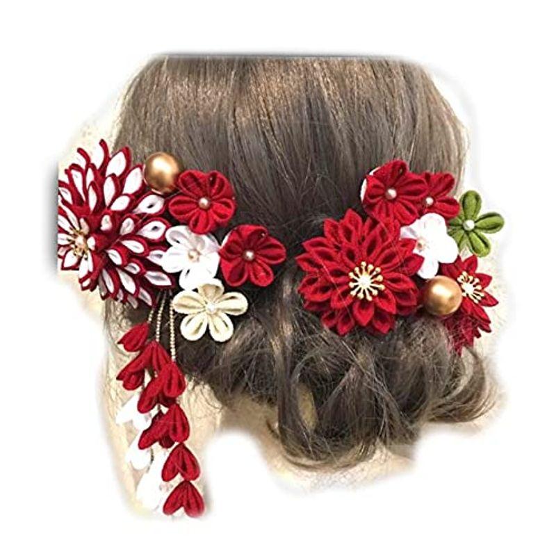 Lulus ルルズ つまみ細工門出を祝う髪飾り成人式 結婚式 和装 ヘッドドレス 卒業式 髪飾り 美つまみ細工門出を祝う髪飾り Lulu