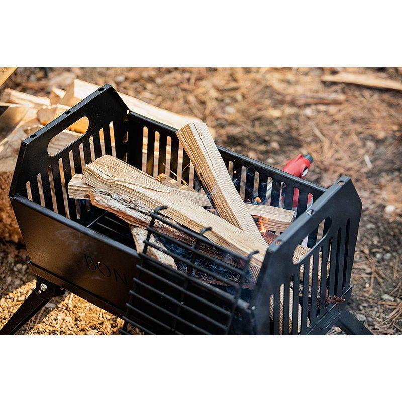 Propworks バーベキューコンロ 焚き火台 アウトドアコンロ 焚火台BBQコンロ 2-4人用 ポータブル グリル&ファイヤーピット バーベキューコンロ 焚き火台 アウトドアコンロ 焚火台BBQコンロ 4人用 ポータブル グリル&ファイヤーピット