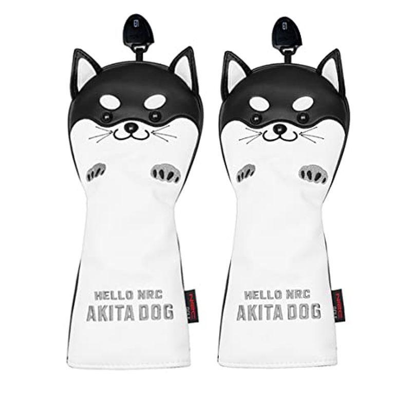 可愛いキャラクターユーティリティ用ヘッドカバー2個セット 秋田犬ブラック April Store 通販 Yahoo ショッピング