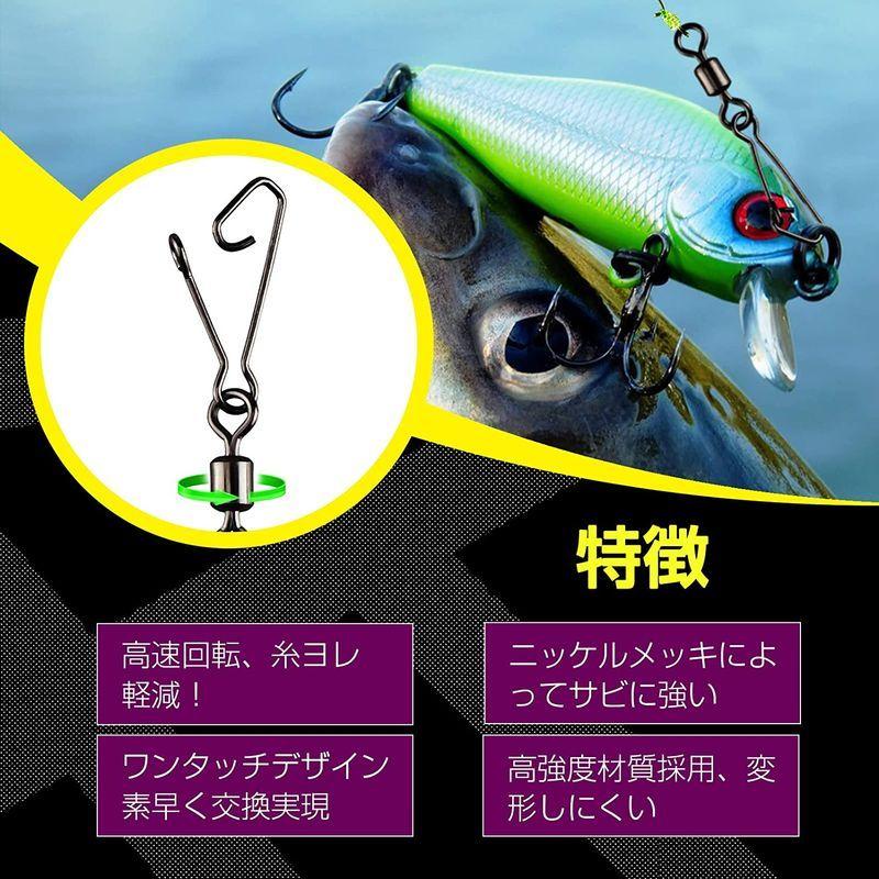 Qishuo 青物 強度 サルカン スナップ 釣り タル スイベル サルカン スナップ ルアー ローリング よりもどし アジング エギング April Store 通販 Yahoo ショッピング