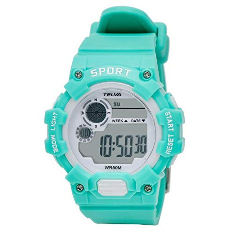 クレファー 腕時計 デジタル スポーツウォッチ 防水 多機能 ウレタンベルト Te D280 Eg レディース グリーン April Store 通販 Yahoo ショッピング