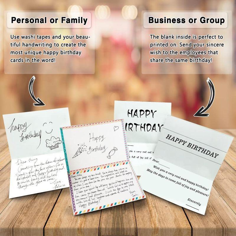Feela 誕生日カード ハッピーバースデーカード 40枚 かわいい柄 封筒 封筒ステッカー マスキングテープ付き メッセージカード 誕生日 000 April Store 通販 Yahoo ショッピング