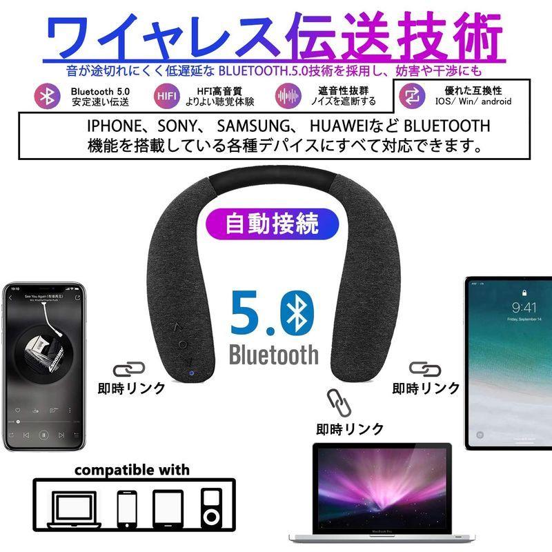 QiChengLYS ウェアラブルネックスピーカー Bluetooth ワイヤレス 首掛け スピーカー内蔵マイク オーディオ用3Dサウンド :20220417001730-00159:April store - 通販 - Yahoo!ショッピング QiChengLYS ウェアラブルネックスピーカー Bluetooth ワイヤレス 首掛け スピーカー内蔵マイク オーディオ用3Dサウンド :20220417001730-00159:April store - 通販 - Yahoo!ショッピング