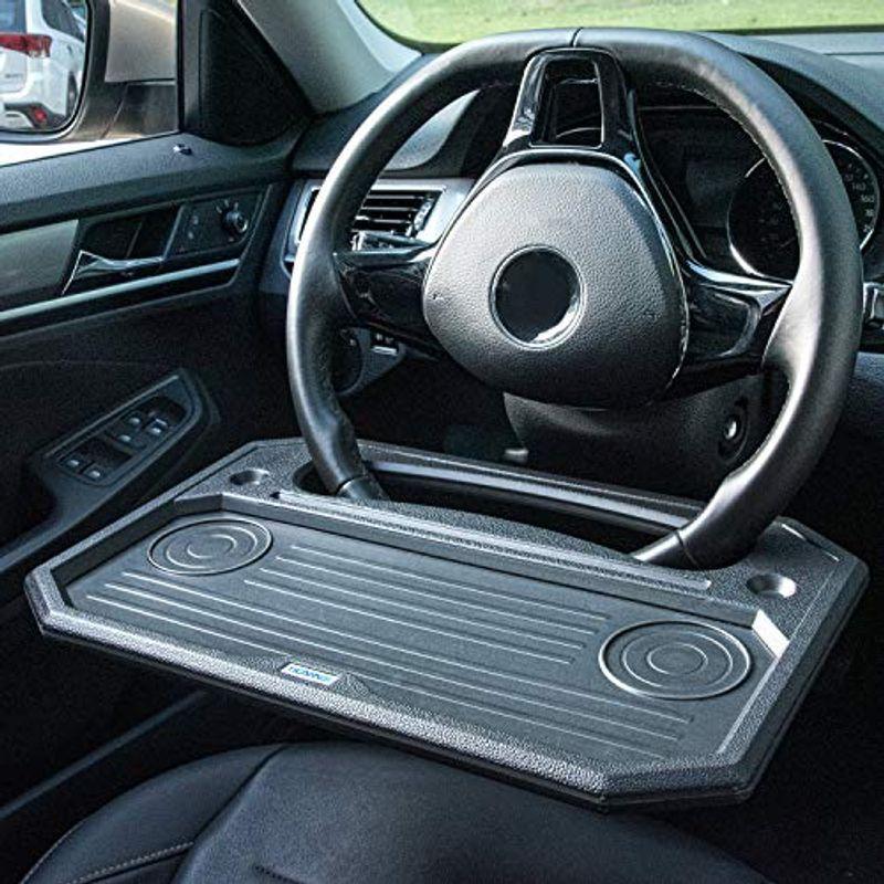Ticarve 車テーブル車トレイ車内便利グッズ カー用品 運転席 助手席 後部座席シートトラックハンドル ステアリング トレイ 車内食事用 April Store 通販 Yahoo ショッピング